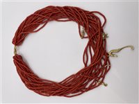 Collana Soma Gioielli Donna Collana in oro e pietre in Corallo BOR COL CORALLO/OG - BOR COL CORALLO/OG